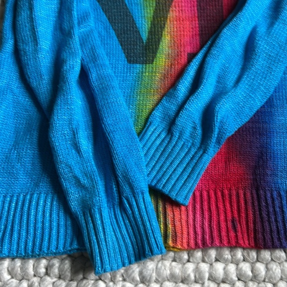 FBZ colorful rainbow sweater Love heart 6 - Picture 3 of 6